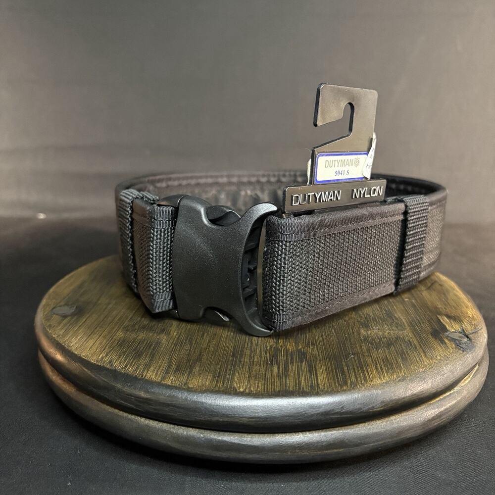 DutyMan Nylon Duty Belt Size Small 28"-30" Black Nylon Web 5041